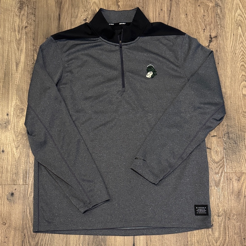 EUC Nike Golf Michigan State Quarter Zip Sparty - Large
